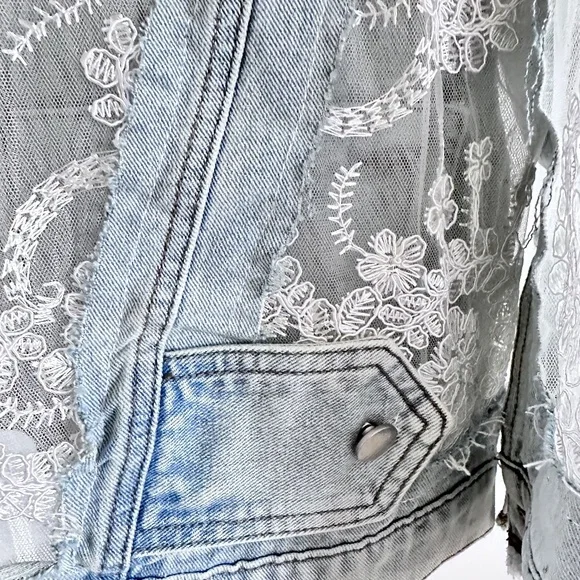 Denim and lace jacket - Picture 6 of 12